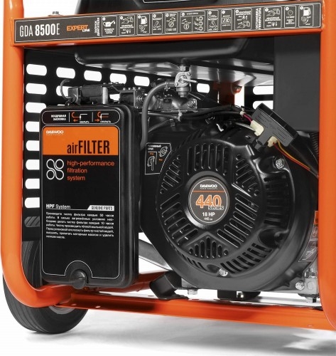 Генератор бензиновый DAEWOO GDA 8500E, 7 кВт, Оранжевый детальное изображение - 6