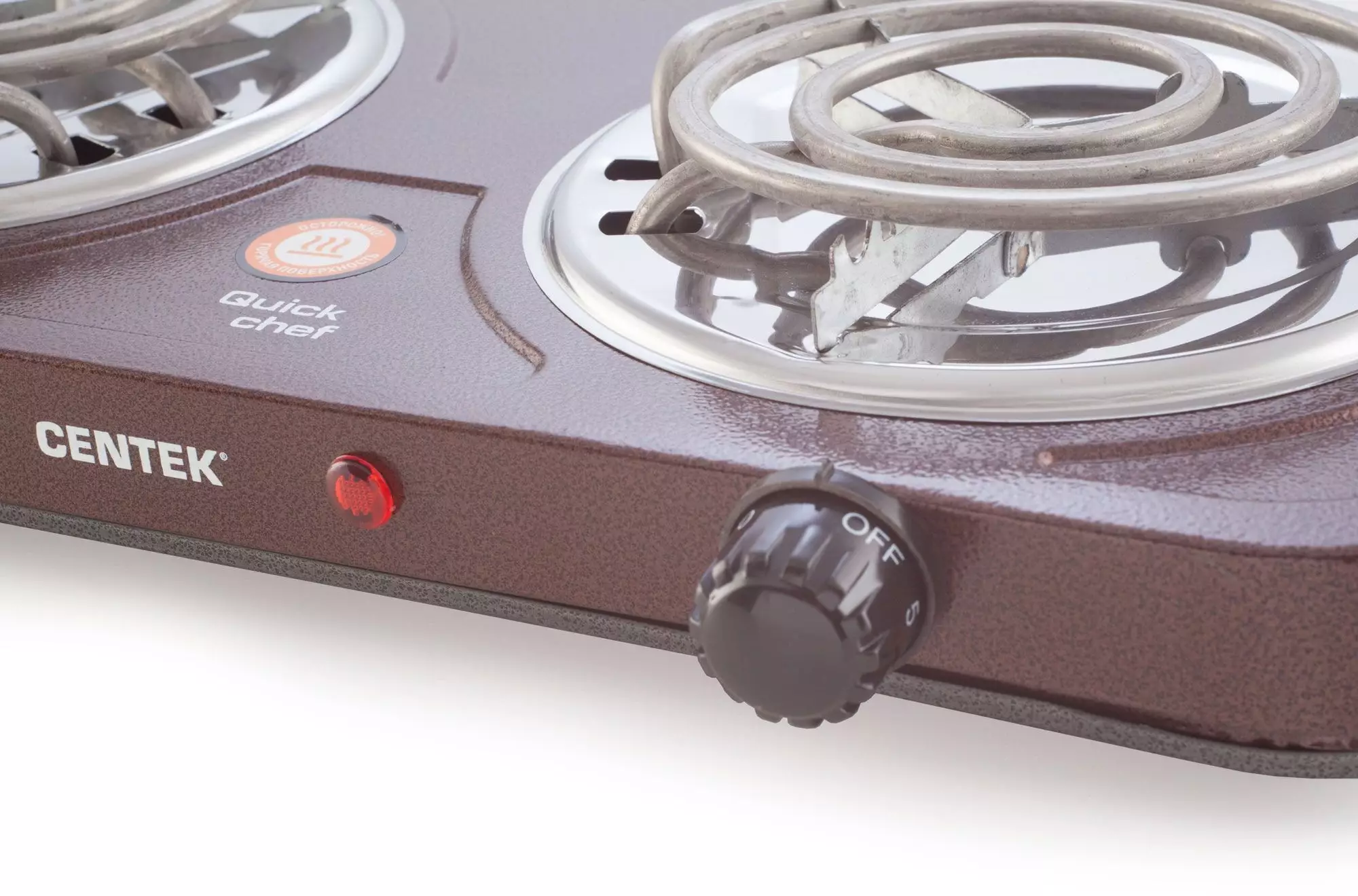Плита Электрическая Centek CT-1509, Коричневый детальное изображение - 3