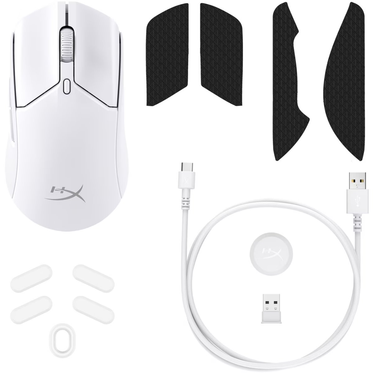 Мышь HyperX Pulsefire Haste 2 Wireless  (6N0A9AA), Белый детальное изображение - 4