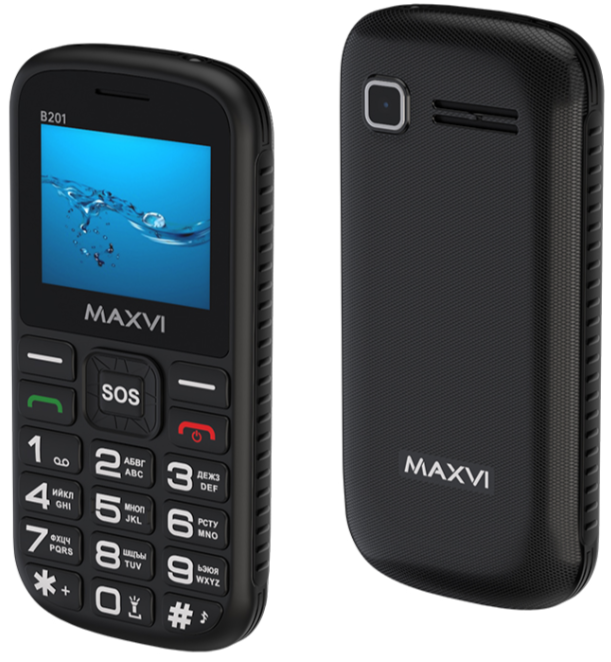 Мобильный телефон MAXVI B201, 32 Мб, Белый, Dual micro-SIM детальное изображение - 3