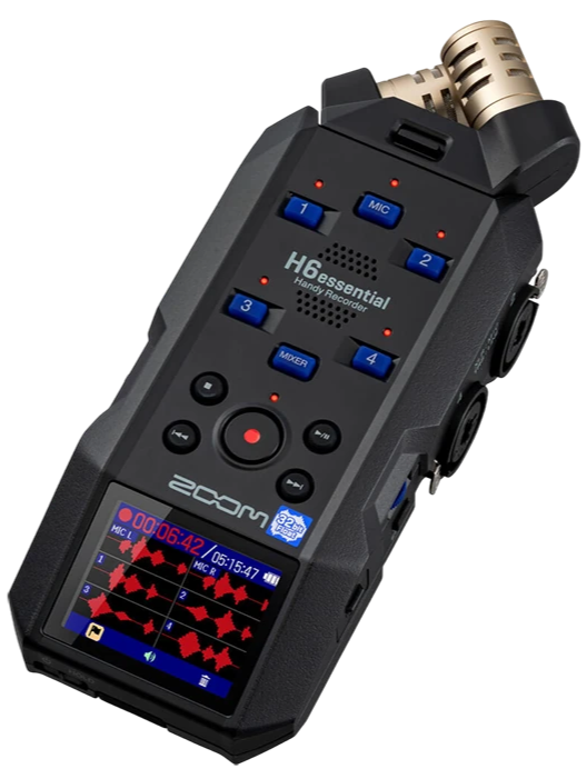 Рекордер Zoom H6essential, 32 бит, Черный детальное изображение - 2