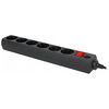 Сетевой фильтр Buro 600SH-1.8-B, 1.8 м, Черный вариант - 2