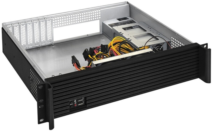 Серверный корпус ExeGate Pro 2U350-01/1U-1200ADS, 1200 Вт, Черный №2