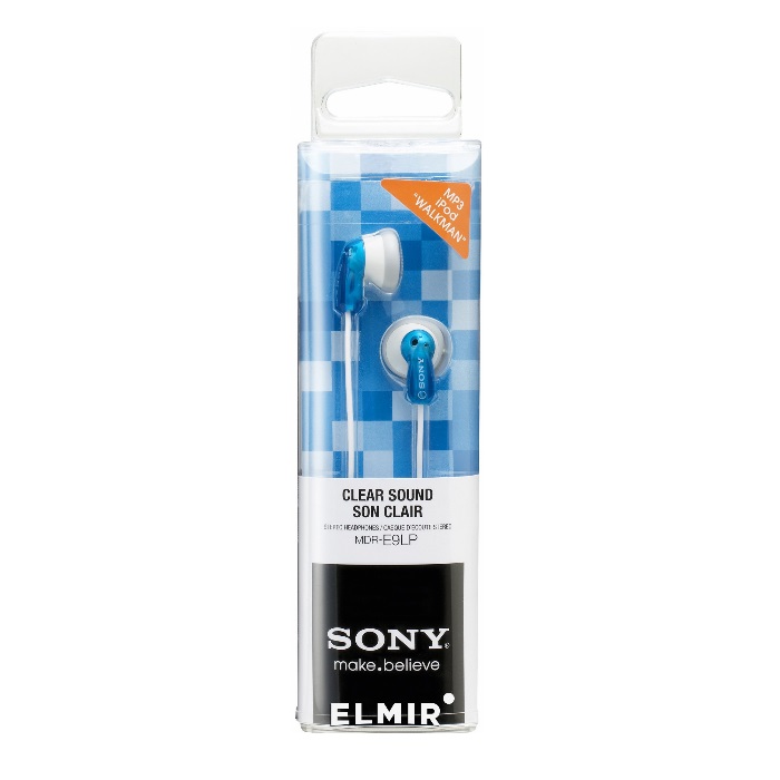 Проводные наушники Sony MDR-E9LP, Голубой детальное изображение - 2