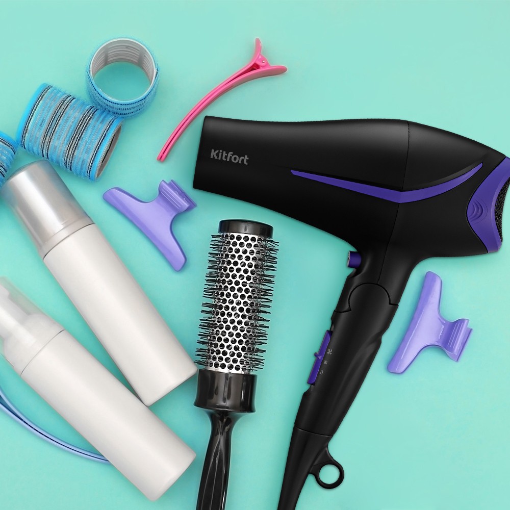 Фен KITFORT KT-3230, Черный детальное изображение - 4