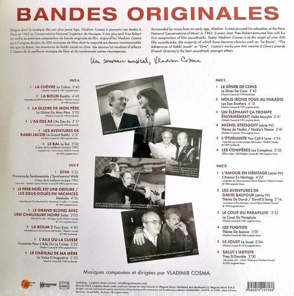 Виниловая пластинка Vladimir Cosma – Best Of LP детальное изображение - 2