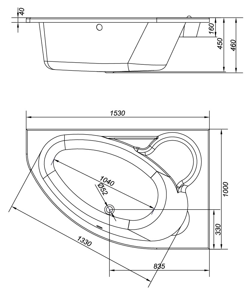 Ванна Cersanit Kaliope  детальное изображение - 2