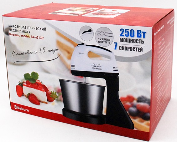 Миксер Sakura SA-6313CBK, Черный детальное изображение - 4
