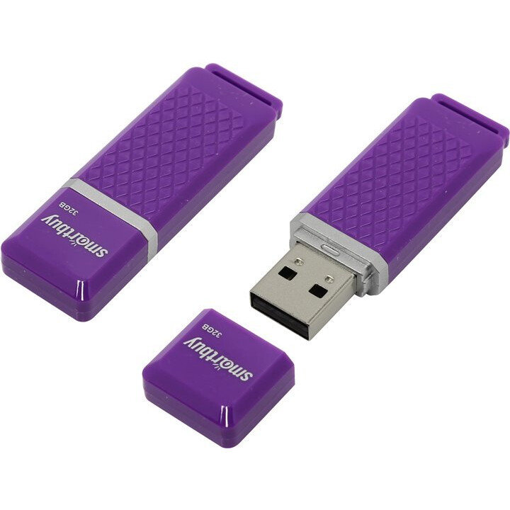 USB Flash накопитель SmartBuy Quartz (SB32 ГБQZ-V) 32 ГБ, фиолетовый детальное изображение - 1