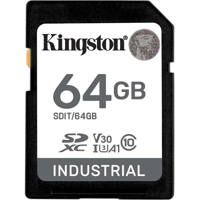 Карта памяти Kingston Industrial SD (SDIT/64GB), 64 Гб №1