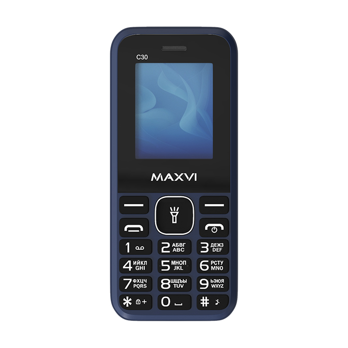 Мобильный телефон MAXVI C30 (без З\У), 32 Мб, Синий, Dual mini-SIM детальное изображение - 5