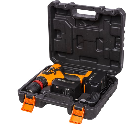 Аккумуляторная дрель-шуруповерт TDM ДША-18-ЛК1-С Рубин, 18 В, 32 Нм, 2 А·ч детальное изображение - 2