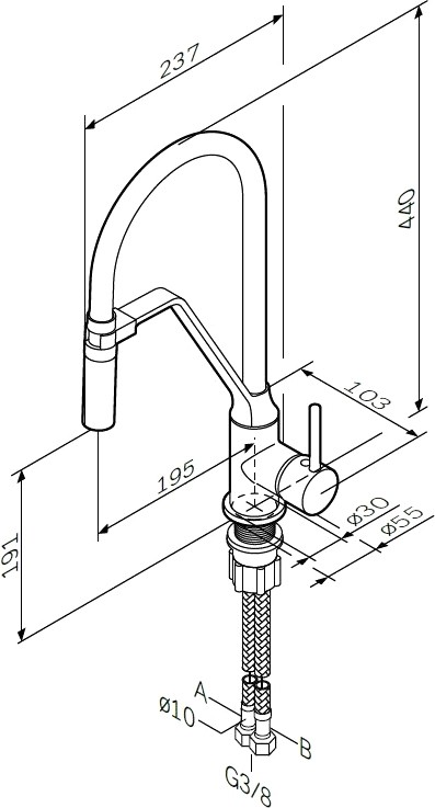 Смеситель AM-PM Like F8013000 детальное изображение - 5