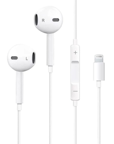 Проводные наушники ISA Stereo Earphones Lightning, Белый детальное изображение - 1