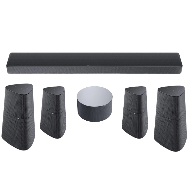 Домашний кинотеатр Loewe klang bar5 mr + klang mr3 + klang mr5, Черный детальное изображение - 1