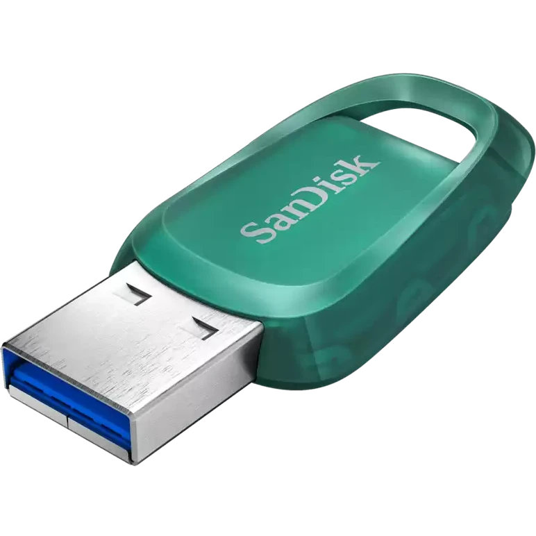 USB Flash накопитель SanDisk Ultra Eco (SDCZ96-256G-G46) 256 ГБ, зеленый детальное изображение - 1
