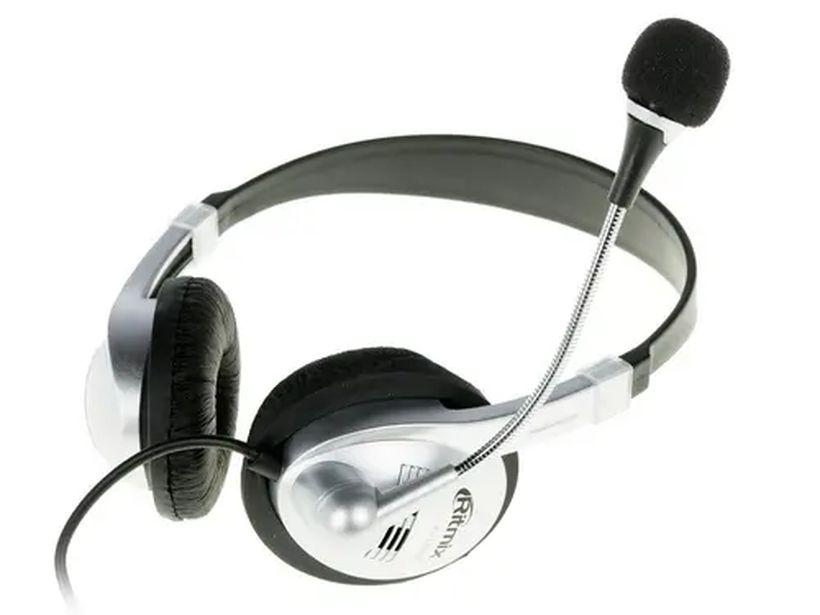 Проводные наушники Ritmix RH-533 USB, Серебристый детальное изображение - 5