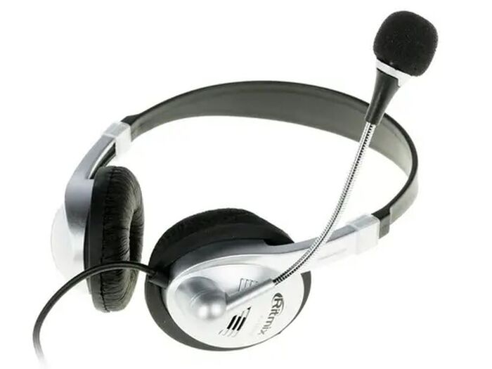 Проводные наушники Ritmix RH-533 USB, Серебристый №5