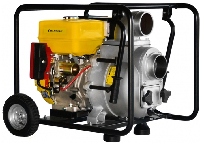 Насос Champion GTP 101 E, 1800 л/мин, 100 мм, напор 26 м, d=100 мм, 9500 Вт, Желтый №1