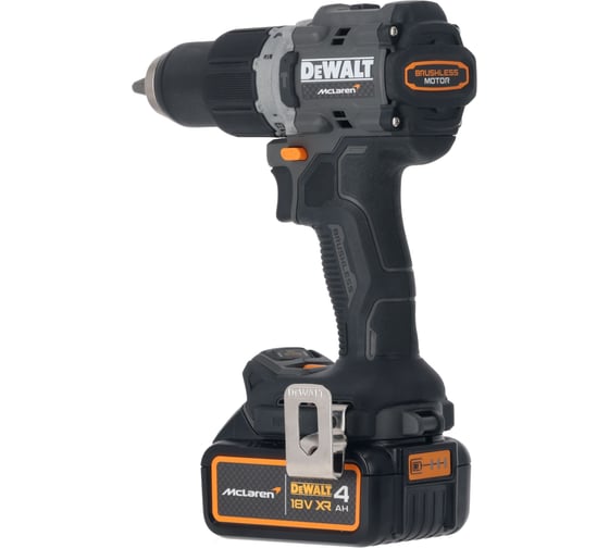 Ударная дрель-шуруповерт Dewalt McLaren Limited Edition DCD85MM2T, 2000 об/мин, 4 Ач и ЗУ, в кейсе TSTAK DCD85MM2T-QW, 2 акб, 90 Нм, 18 В детальное изображение - 4