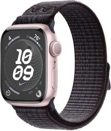 Умные часы Apple Watch Series 9 Pink Aluminum Case with Nike Sport Band Black/Blue, 45 mm, Черный/Синий детальное изображение - 1