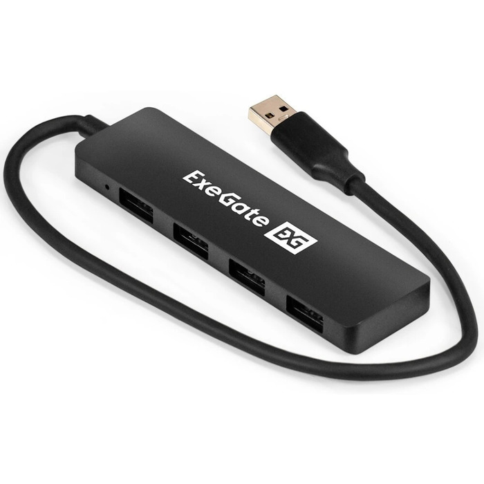 USB-концентратор ExeGate DUB-4P/3, Черный №1