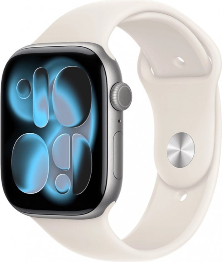 Умные часы Apple Watch Series 11 46 мм, Silver Aluminium Case with Starlight Sport Band, GPS, Бежевый детальное изображение - 1