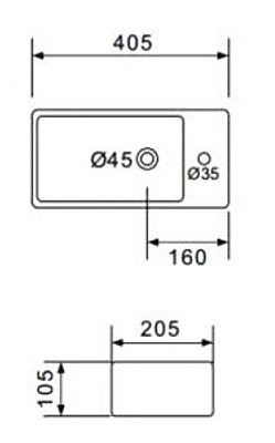 Умывальник Gappo GT706L  детальное изображение - 2