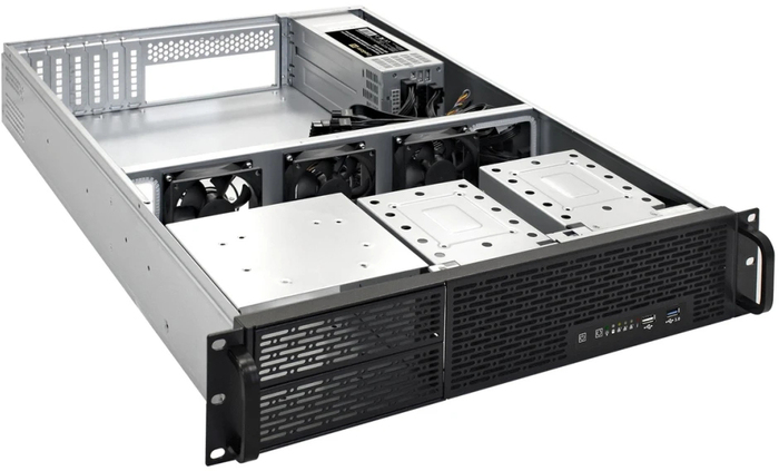 Серверный корпус ExeGate Pro 2U650-06/2U2098L/Redundant 2x550W, 550 Вт, Черный №3