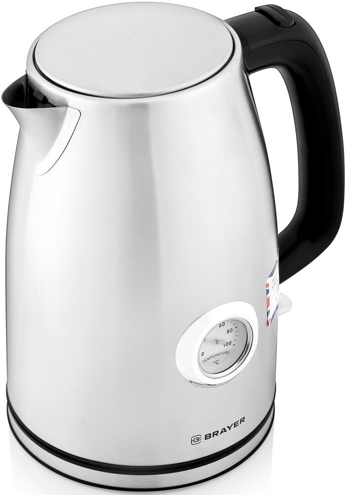 Электрический чайник Brayer BR1022 1.7 л, Серебристый №4