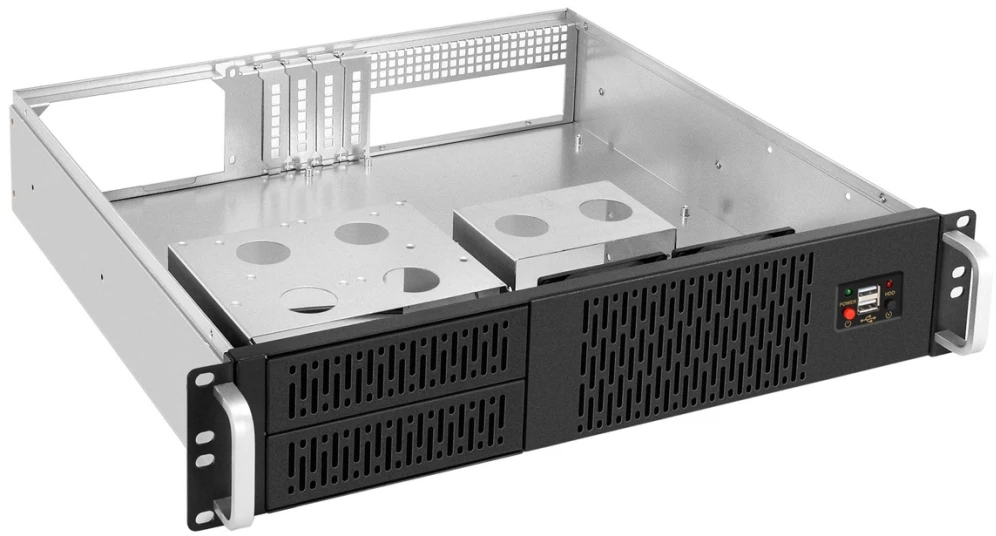 Серверный корпус ExeGate Pro 2U400-02, без БП, Черный детальное изображение - 2