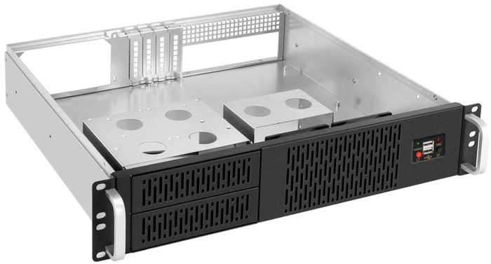 Серверный корпус ExeGate Pro 2U400-02, без БП, Черный №2