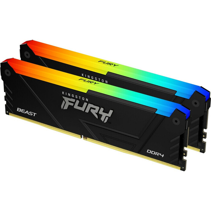 Оперативная память Kingston Fury Beast RGB DDR4 3200MHz, KF432C16BB2AK2/16, 2x8 Гб KIT, 16 Гб №2