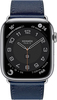 Смарт-часы Apple Watch Hermes Series 10 42 мм, Silver Titanium Case with Navy Single Tour, Серебристый/Синий вариант - 2