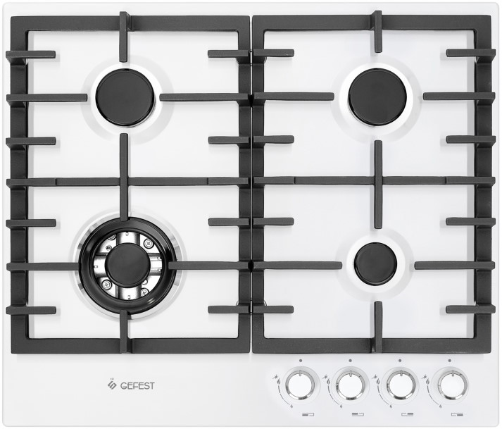 Газовая варочная панель Gefest PVG 1214-01, Белый детальное изображение - 1