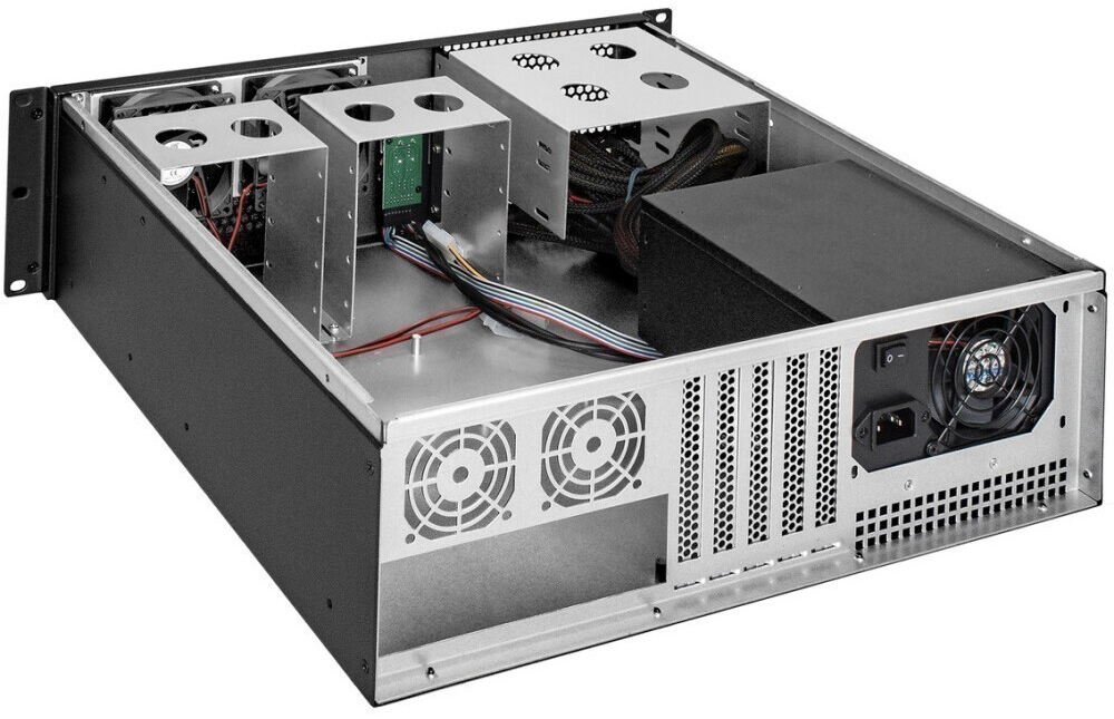 Серверный корпус ExeGate Pro 3U390-08/800RADS, 800 Вт, Черный детальное изображение - 3