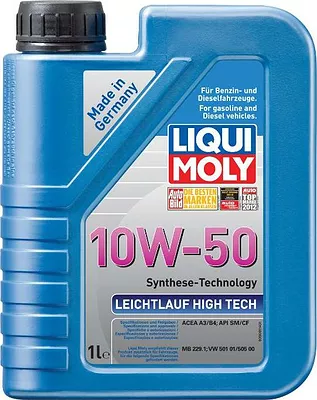 Моторное масло Liqui Moly Leichtlauf High Tech 10W-50, 9081, 1 л  детальное изображение - 1