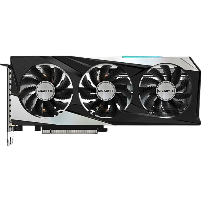 Видеокарта Gigabyte NVIDIA GeForce RTX 3060, GV-N3060GAMING-12GD, 12 ГБ, Серебряный детальное изображение - 3