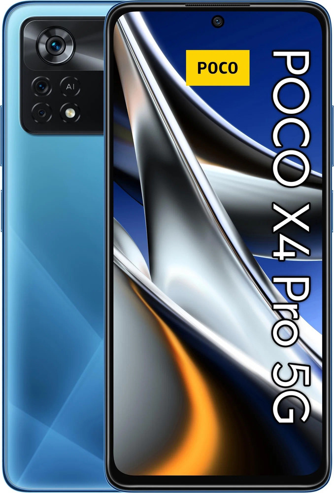 Смартфон Xiaomi POCO X4 Pro 5G 128 ГБ, Синий, Dual nano SIM №1