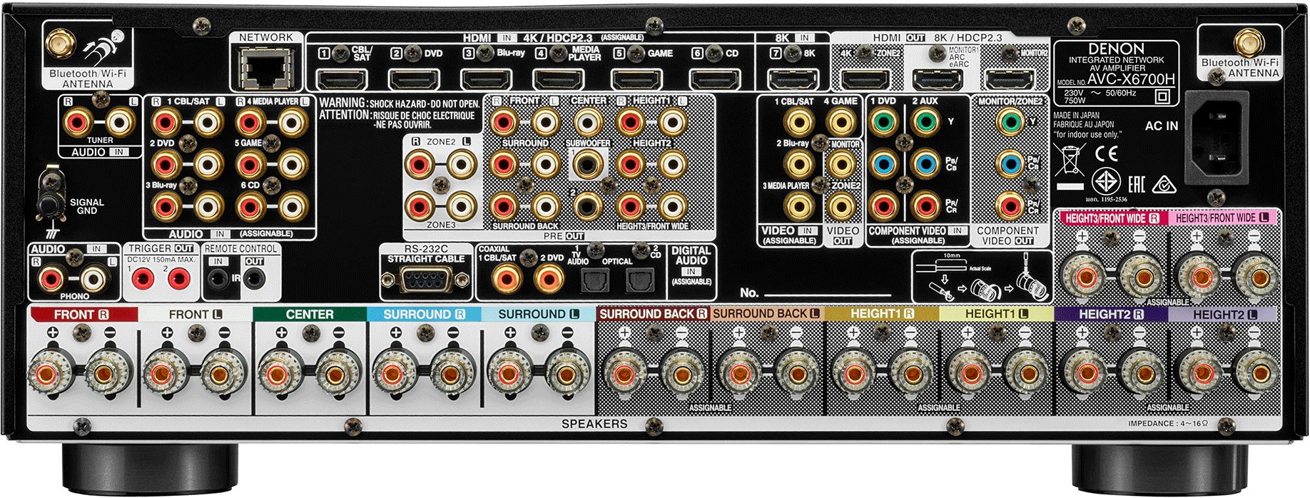 AV-усилитель Denon AVC-X6700H детальное изображение - 5