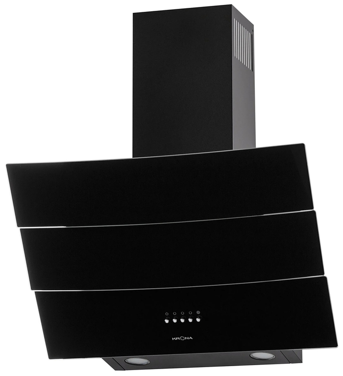 Вытяжка Krona INGA 600 black push button, Черный №2