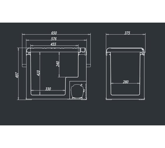 Автомобильный компрессорный холодильник Meyvel AF-B50, 970020, 12/24 В, Серебристый детальное изображение - 9