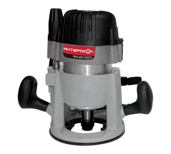 Фрезер Интерскол ФМ-62/1500Э, 1500 Вт, Серый детальное изображение - 1