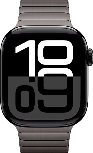 Умные часы Apple Watch Series 10 42 мм, Jet Black Aluminium Case with Slate Link Bracelet детальное изображение - 2