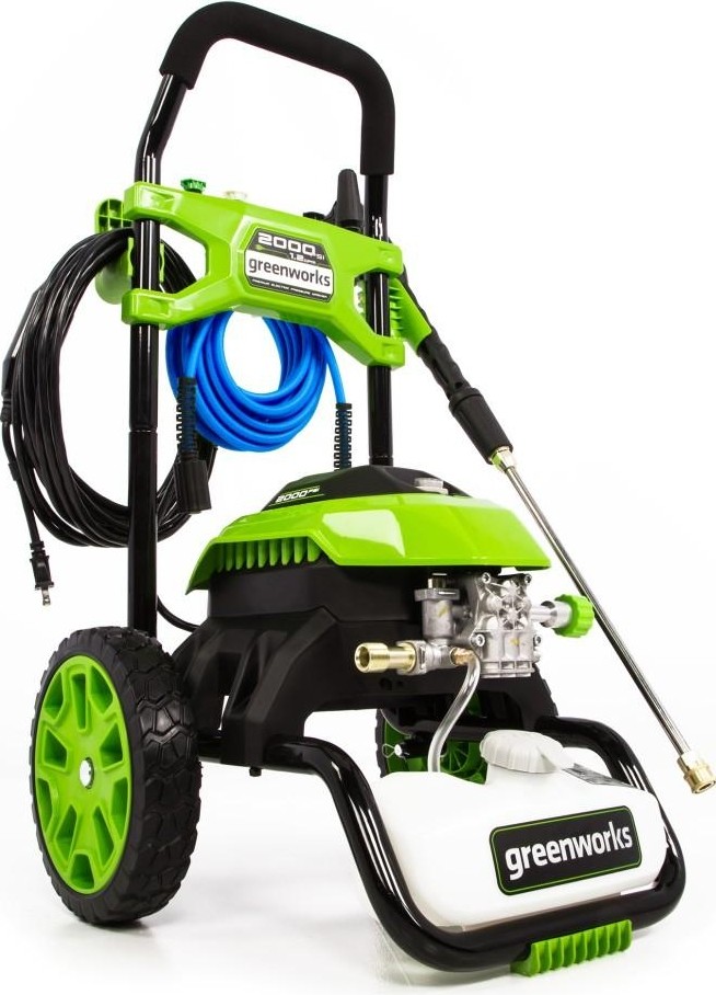 Автомойка GREENWORKS GHP2000, 1.8 кВт, 140 бар, Зеленый детальное изображение - 3