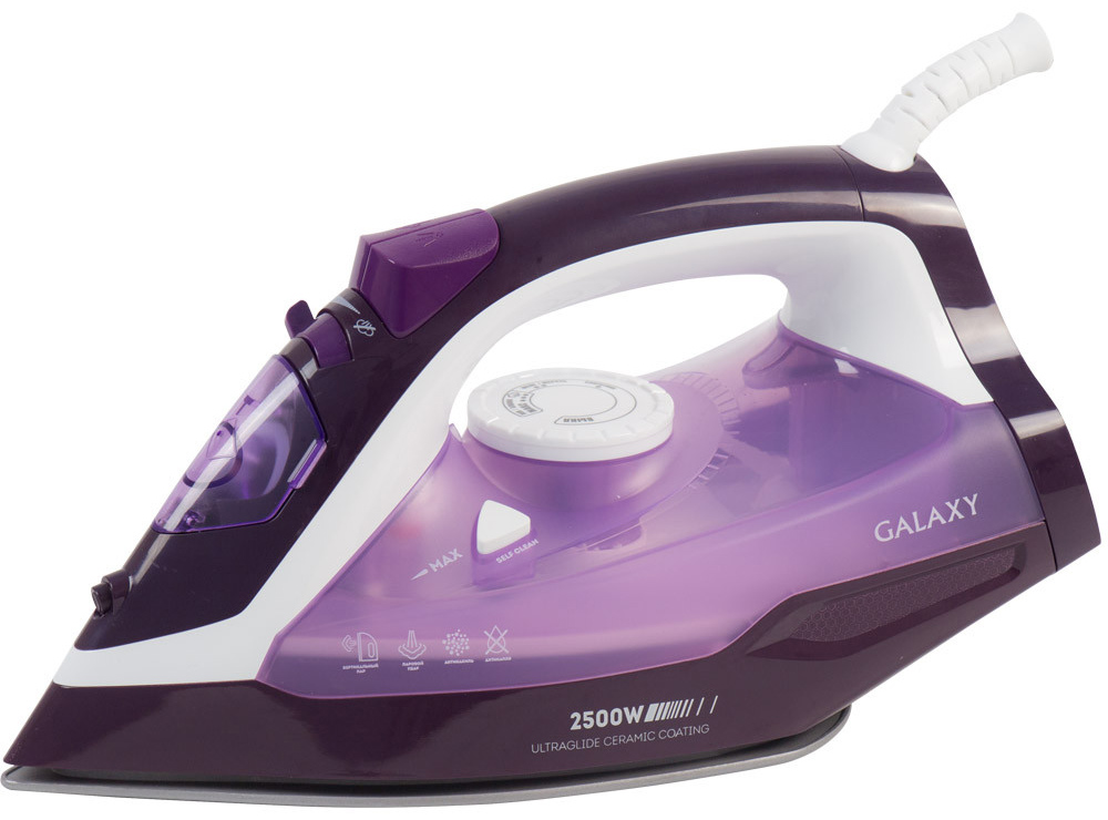 Утюг Galaxy GL 6124, Фиолетовый детальное изображение - 1