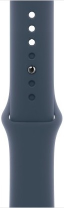 Умные часы Apple Watch Series 9 Silver Aluminium Case, Storm Blue Sport Band 45 мм, Серебристый детальное изображение - 3