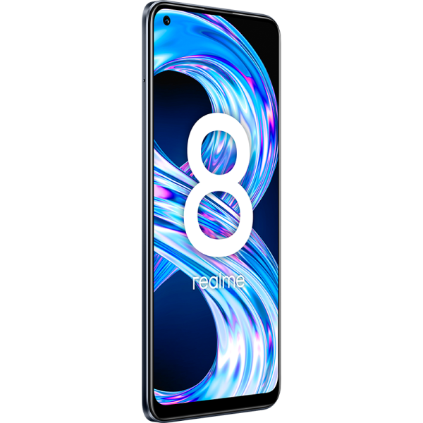 Смартфон Realme 8 128 ГБ, RAM 4 ГБ, Черный, Dual nano SIM детальное изображение - 3