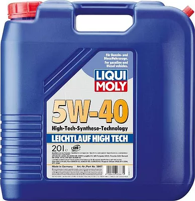 Моторное масло Liqui Moly Leichtlauf High Tech 5W-40, 3867, 20 л  детальное изображение - 1