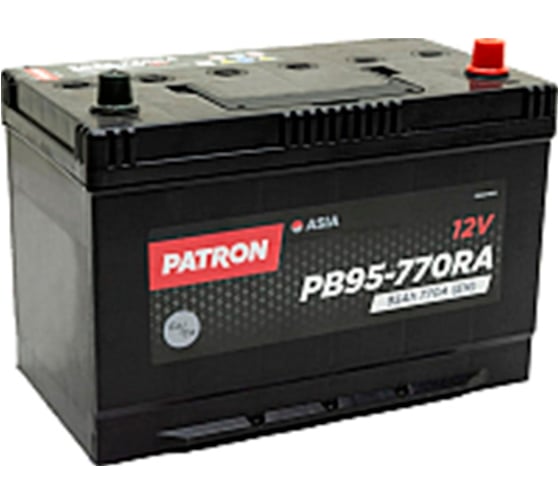Аккумулятор PATRON ASIA 12 В, Обратная полярность, PB95-770RA, 100 А*ч детальное изображение - 1